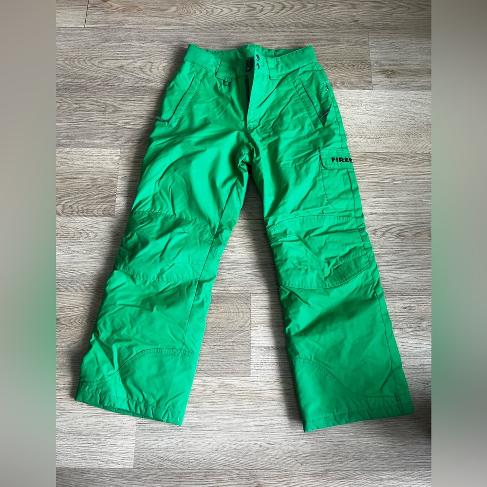 Firefly Green Snow Kids Pants